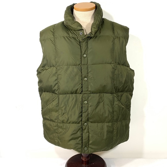 Lands' End Other - MENS LANDS END DOWN PUFFER VEST SNAP FRONT L 42 44